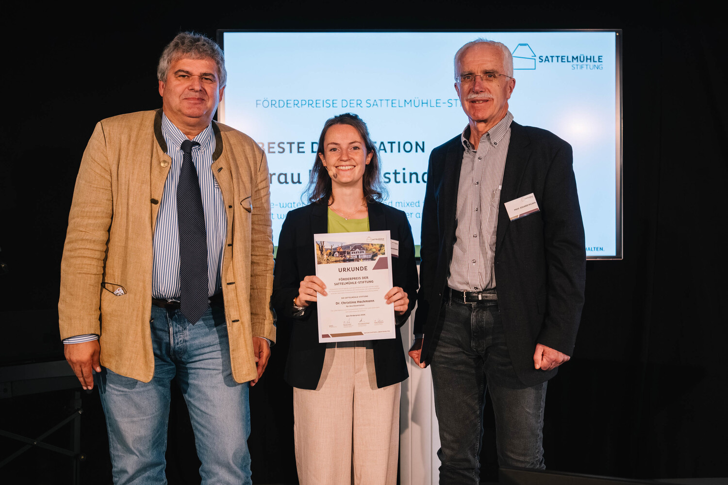 Preisträgerin in der Kategorie „beste Dissertation“: Dr. Christina Hackmann