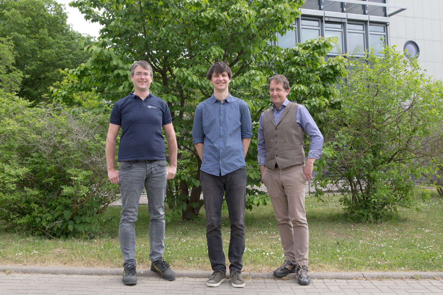 Von links: Dr. Markus Osterhoff, Dr. Jakob Soltau und Prof. Dr. Tim Salditt.