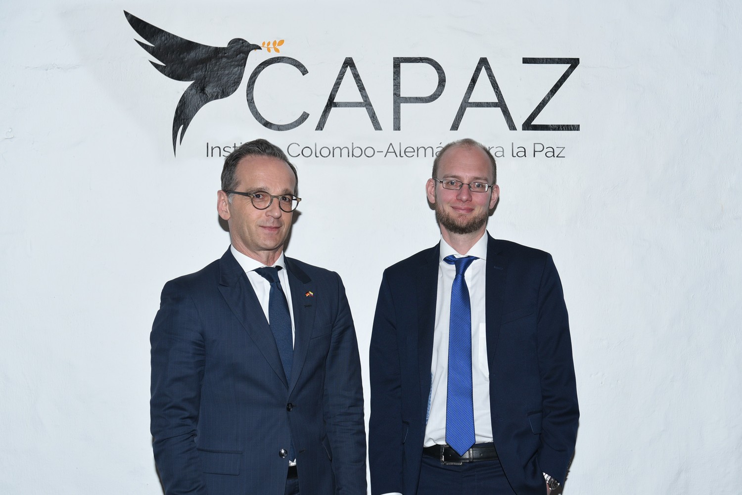Bundesaußenminister Heiko Maas (links) und CAPAZ-Direktor Prof. Dr. Stefan Peters, Universität Gießen.