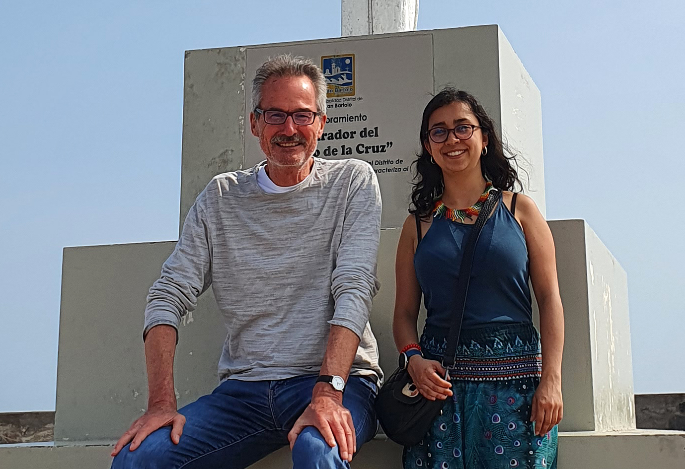 Die Göttinger Agrarökologen Prof. Dr. Teja Tscharntke und Dr. Carolina Ocampo in Peru im Jahr  2022.