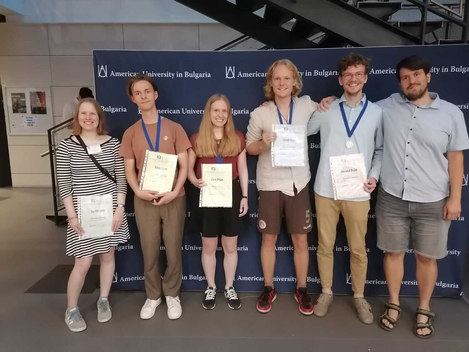 The team of students at Göttingen University who were successful in the 