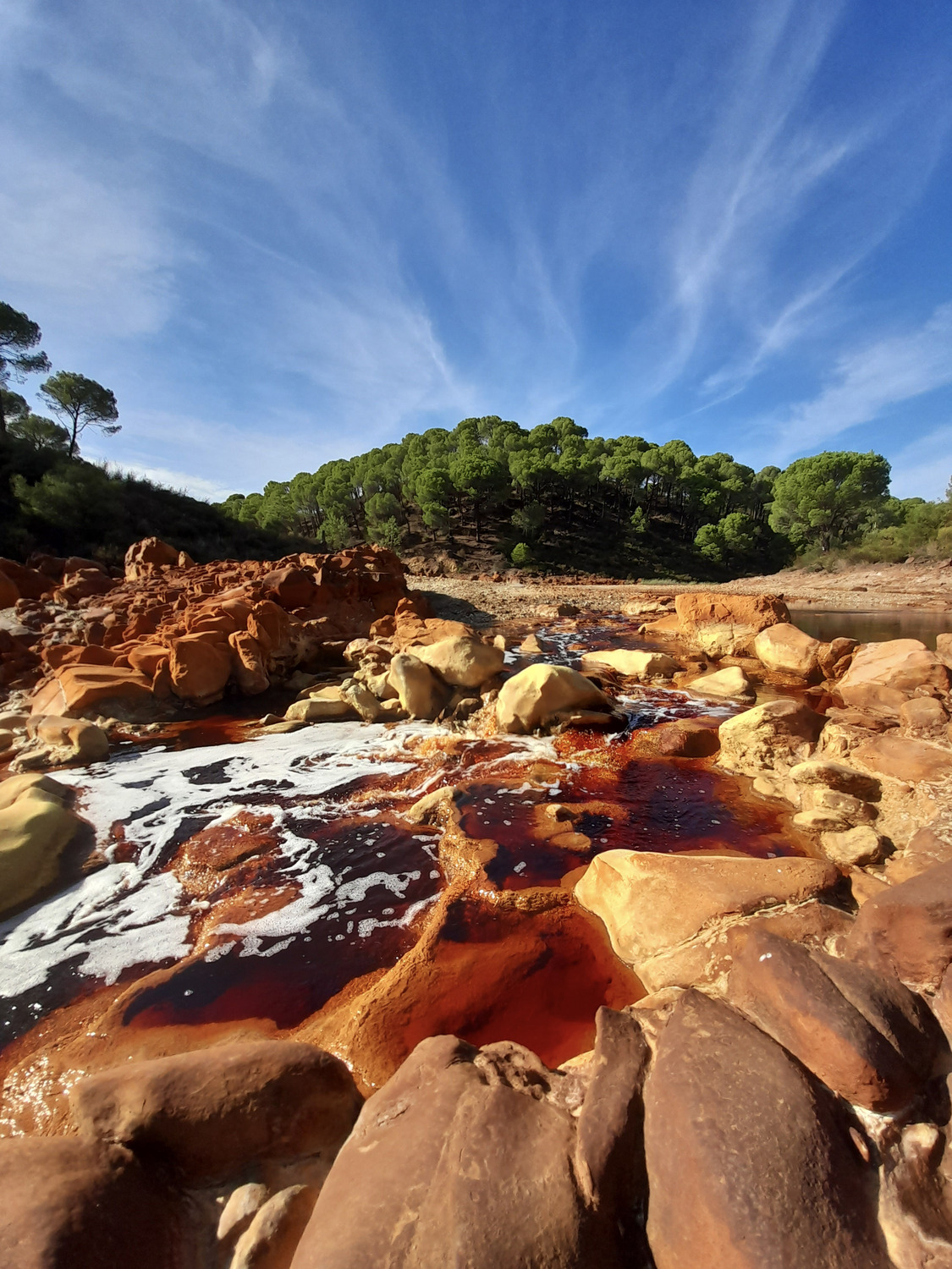 Der Río Tinto ist mit seinen Eisenmineralien einer der weltweit wichtigsten irdischen Vergleichsstandorte für die Umweltbedingungen auf dem frühen Mars.