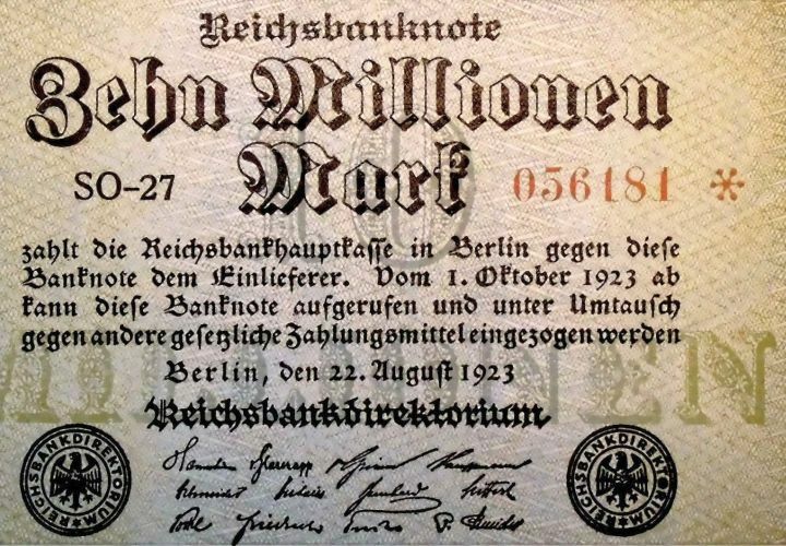 Reichsbanknote von 1923